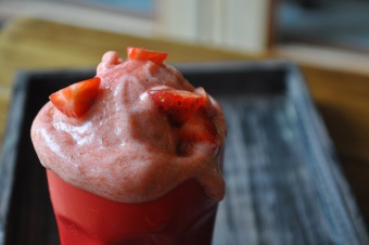 Sorbet rhubarbe-fraise