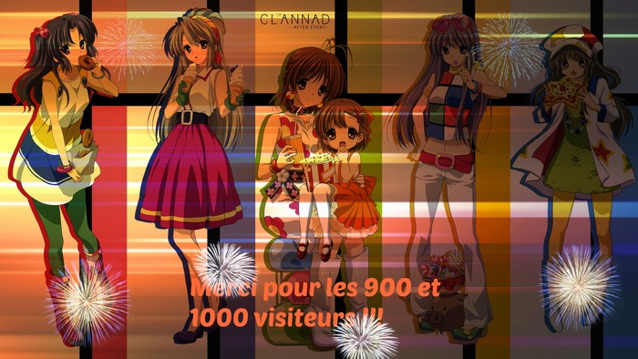 900 et 1000 visiteurs !