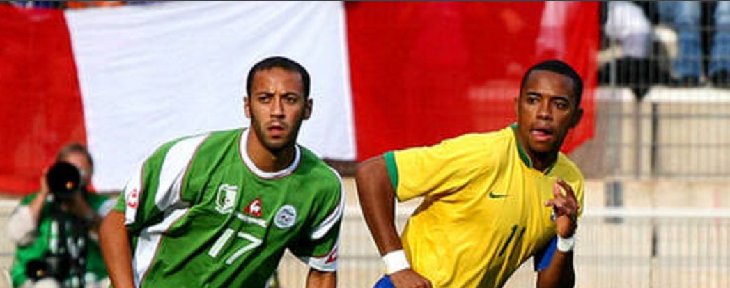 le Mercredi 22 août 2007  au stade de la Mosson, Montpellier Brésil - Algérie 2-0