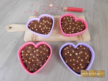 Cœurs fondants aux 3 chocolats 