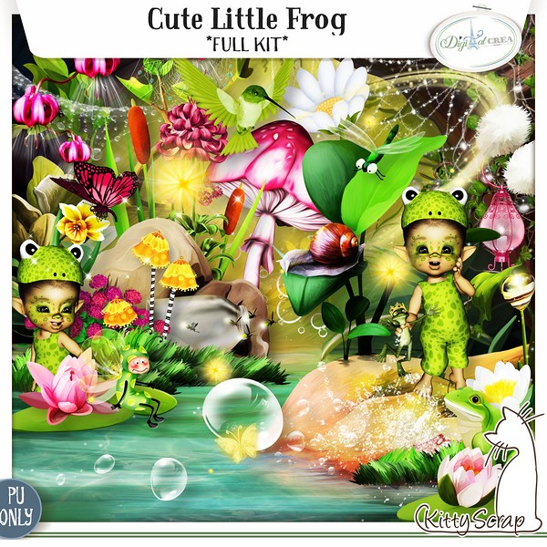 kit cute little frog de kittyscrap