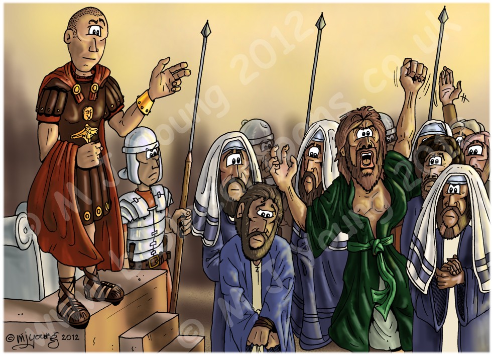 Mark 15 - Trial of Jesus - Scene 06 - Barabbas released