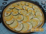 Tarte fine au duo de courgettes