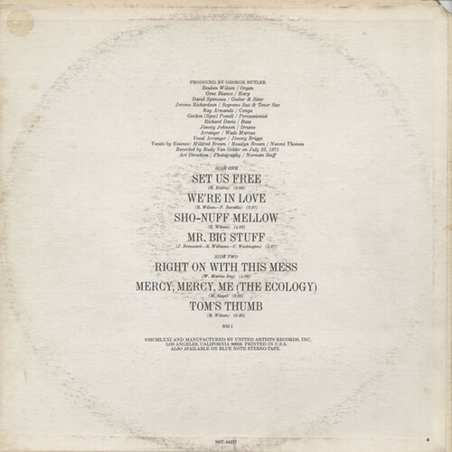 Reuben Wilson : Album " Set Us Free " Blue Note Records BST-84377 [ US ]