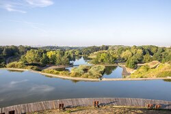 Vue aérienne du parc départemental Georges Valbon