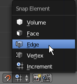 Cliquer sur Edge dans le menu