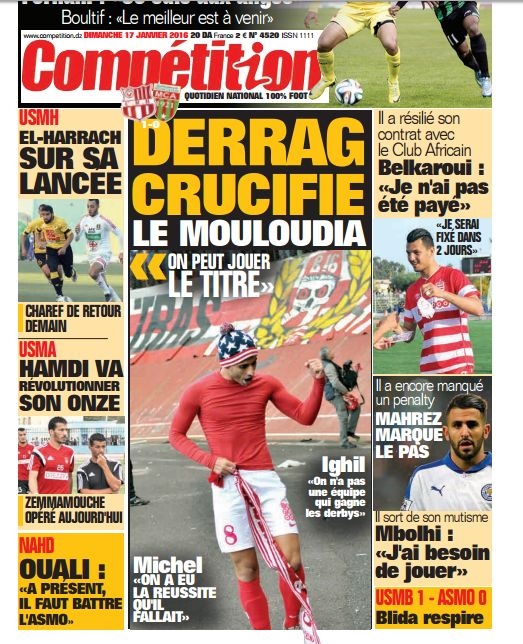 Samedi 16.1.2016 CRB-MCA