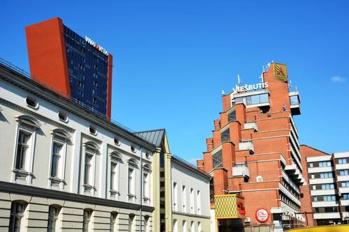 La place Atgimimo à Klaipeda