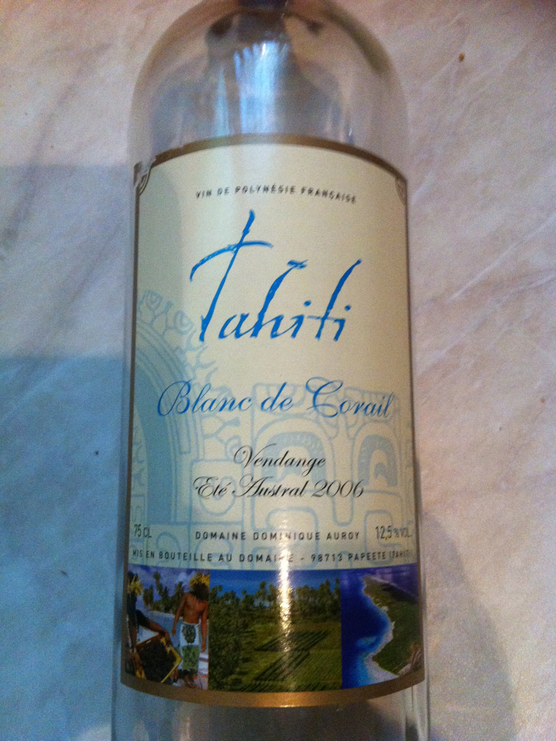 Vin de Tahiti "Blanc de corail"