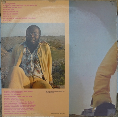 1970 : Album " Curtis " Curtom Records CRS 8005 [ US ]