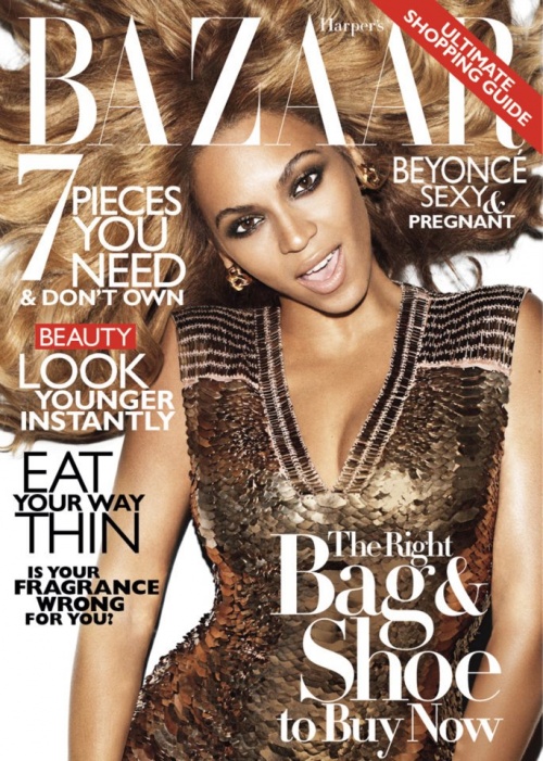 Harper's Bazaar Magazine : Beyonce Sexy Pregnant pour l'édition de Novembre !