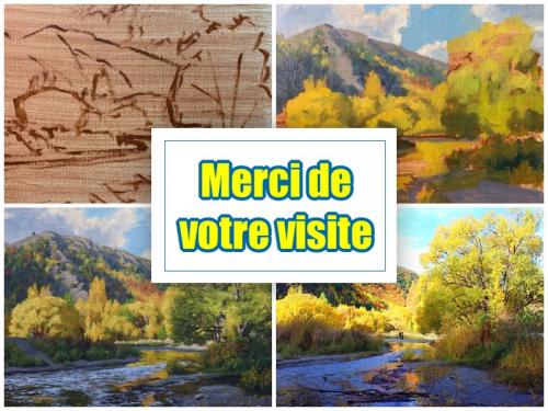 Dessin et peinture - vidéo 3335 : Comment peindre les arbres en automne ? - acrylique ou huile.