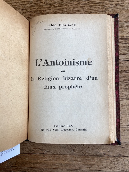 Abbé Brabant - L'Antoinisme (1931)