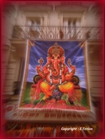 17ème fête de Ganesh, divinité indienne à tête d'éléphant