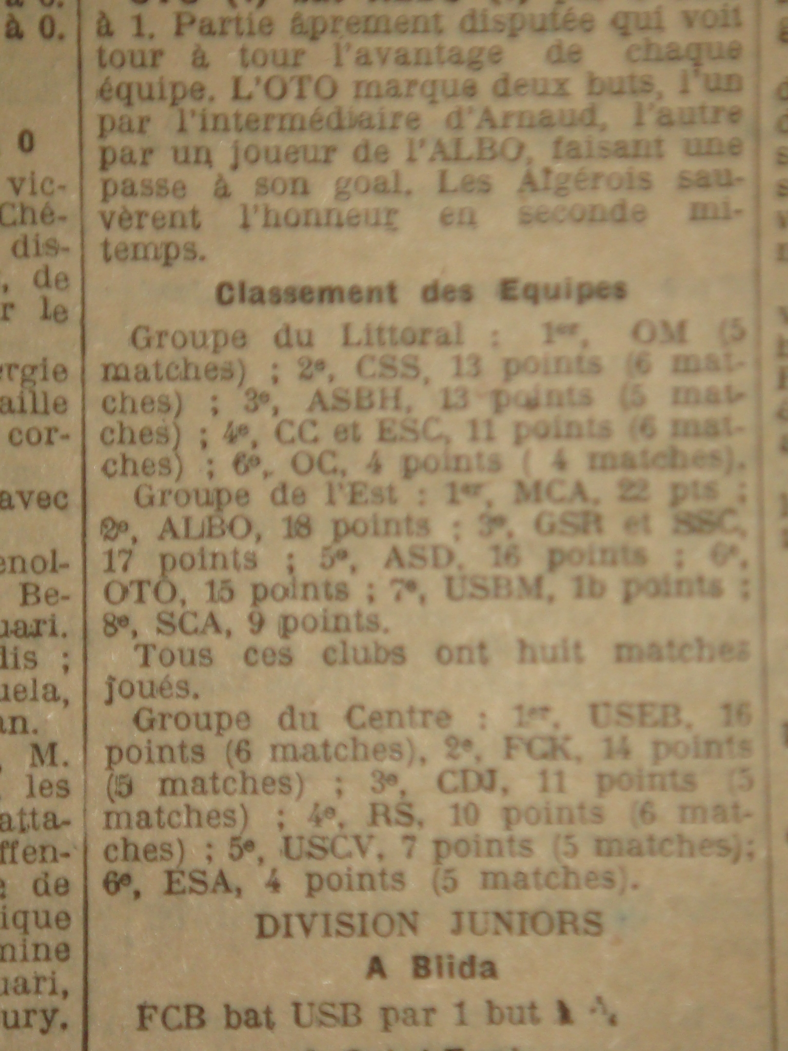 Le MCA leader de son groupe