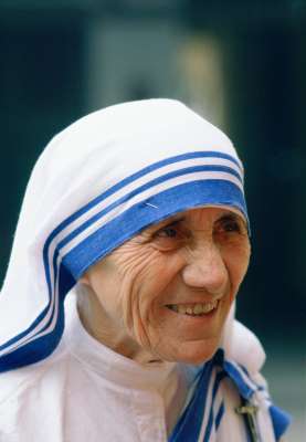 CALCUTTA, INDIA - JANUARY 01:  Mother Teresa of Calcutta, India.  (Photo by Tim Graham/Getty Images)