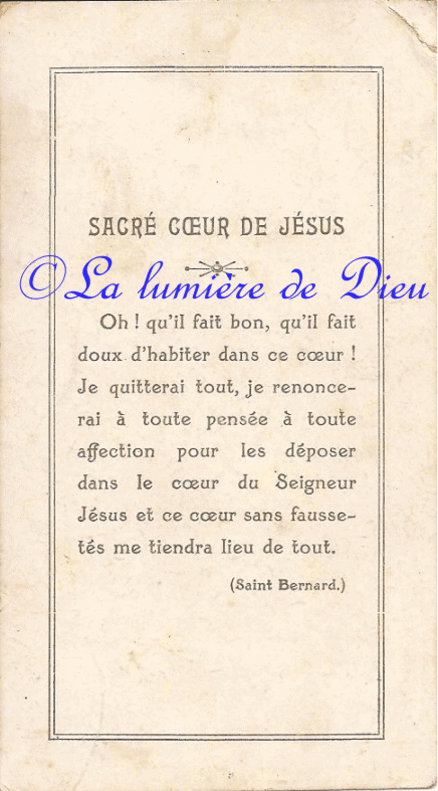 Prière de Saint Bernard