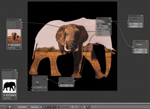 Le node Viewer connecté sur la sortie du node Multiply