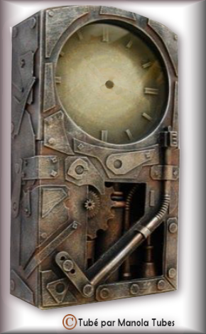 Tube Horloge Steapunk 2998