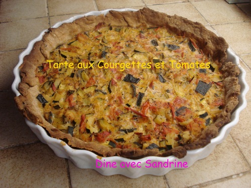 Une Tarte aux Courgettes et aux Tomates