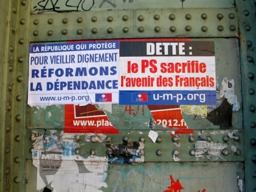 Affiche politique UMP dépendance