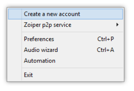 Configurer un compte SIP sur Zoiper