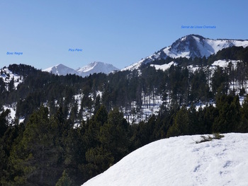 Vue vers les pics Péric