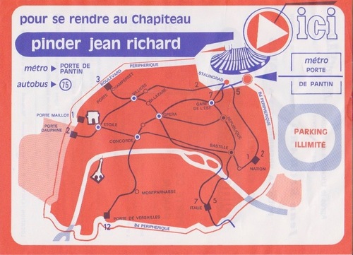 Le cirque Pinder Jean Richard pour la 1ere fois à Paris en 1974