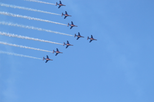 12 Septembre2019 entrainement  Patrouille de France aerodrome Arbouans