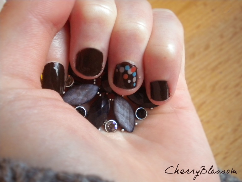 Mes ongles chocolat