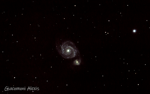 Galaxies M51 (Galaxies du tourbillon)