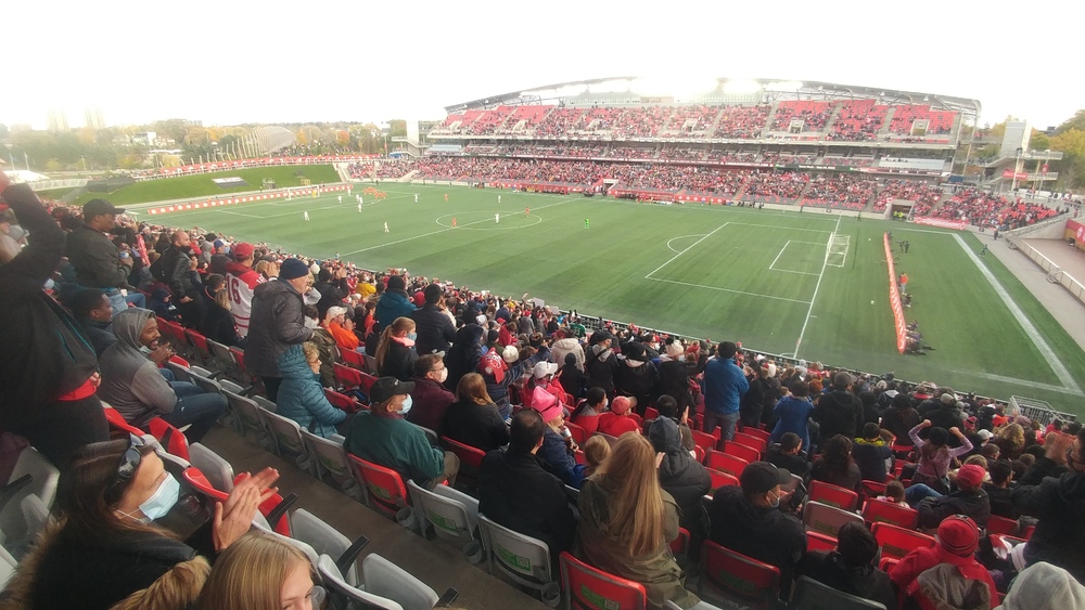 Canada women's national soccer team versus New Zealand women's national soccer team at TD Place in Ottawa on October 23rd 2021