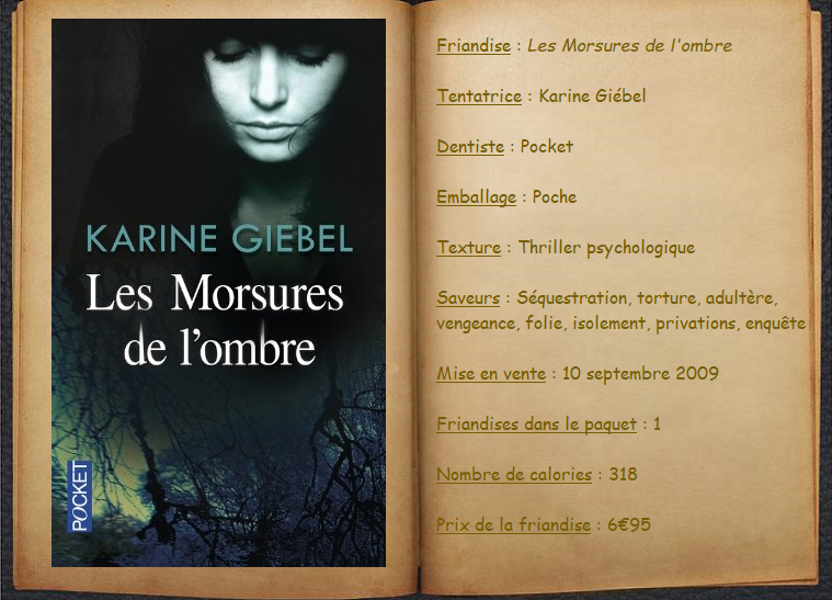 Les Morsures de l'ombre - Karine Giébel - Books, feed me more !