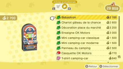 AC: obtenir des objet spécieux