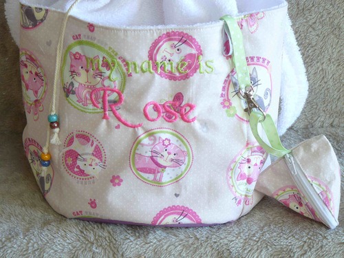 sac fourre-tout "bébé Rose"