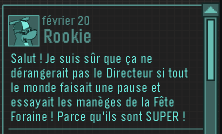 Message de Rookie