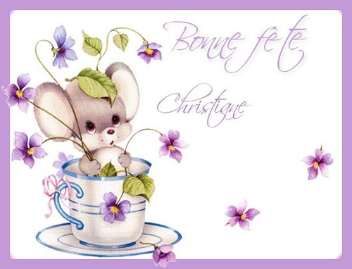 Vos cadeaux de souhaits pour ma fête le 24/07; St Christine*