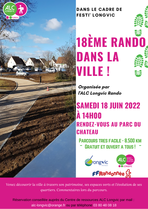 "18 ème Rando dans la Ville" - Samedi 18 juin 2022