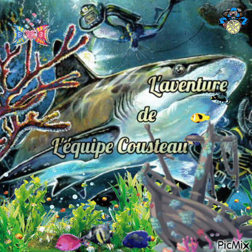 La série télévisée et la BD du vendredi 58 : L'aventure de l'équipe Cousteau.