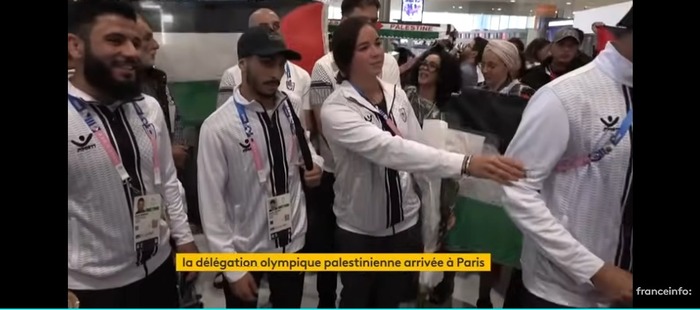 La délégation olympique palestinienne arrivée à Paris