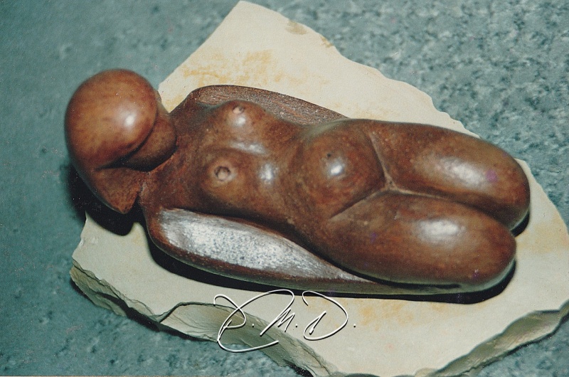 Terre chamottée cuite et patinée