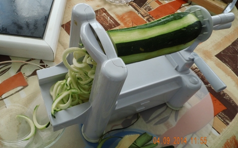 Les spaghetti de courgette crue