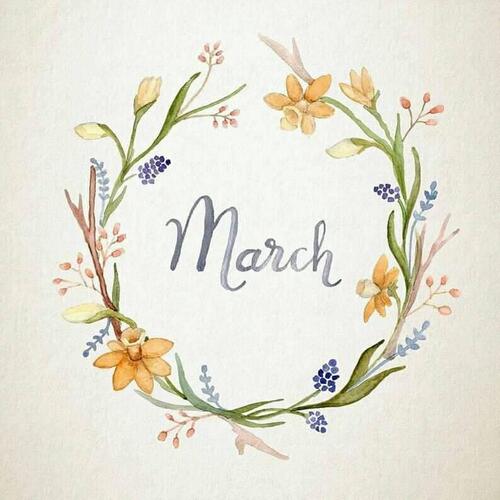 Le mois de mars