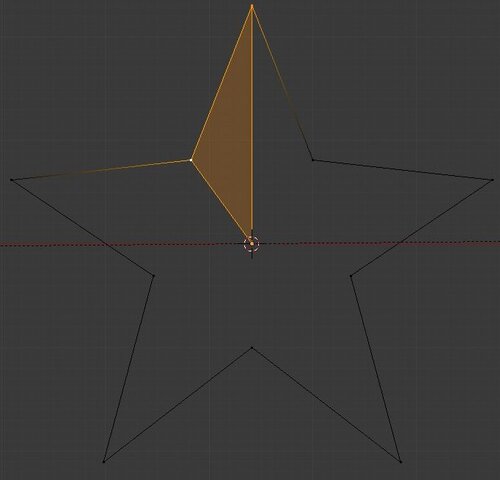 Sélectionner 3 vertices, presser F pour faire une face