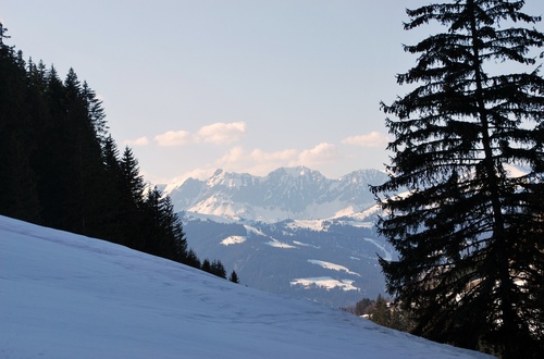 Megève et ses paysages enneigés