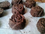 Barquettes au chocolat fourées aux noix