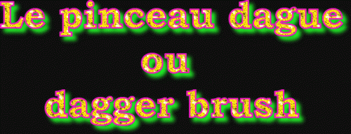 Dessin et peinture - vidéo 2975 : Deux pinceaux aux multiples usages ( pinceau dague et pinceau éventail) - toutes les techniques.