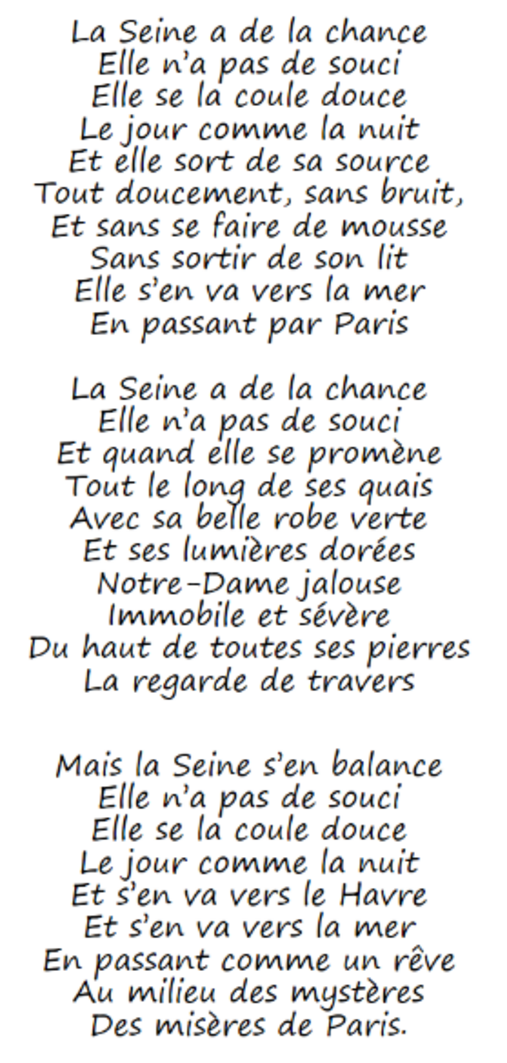 Chanson de la Seine