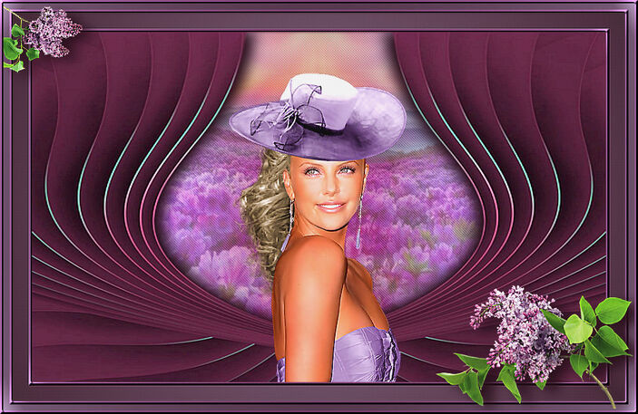 Portrait in lilac