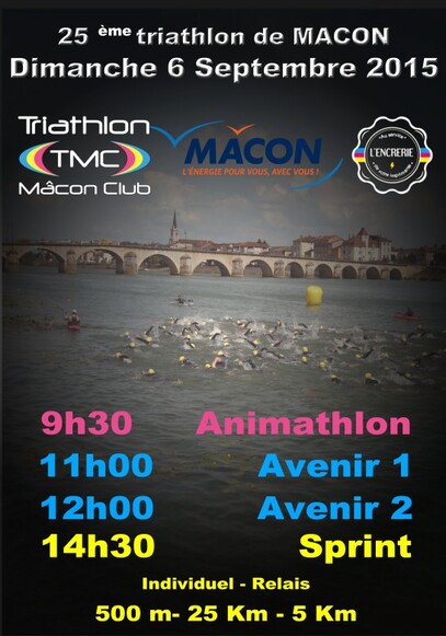 Triathlon de Mâcon 6 septembre 2015  